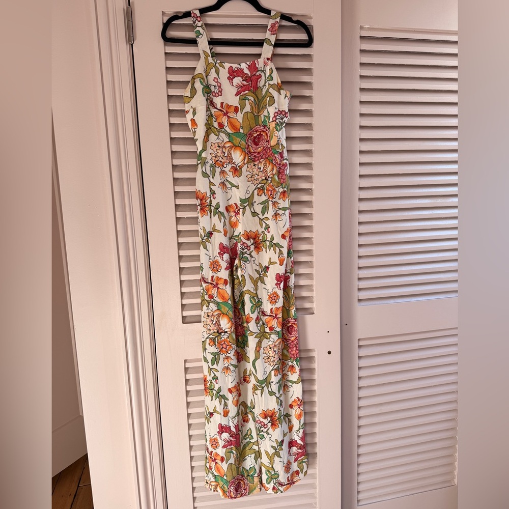 Zara Floral Fitted Jumpsuit